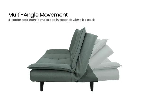 Oasis Sofa Cum Bed in Mineral Green